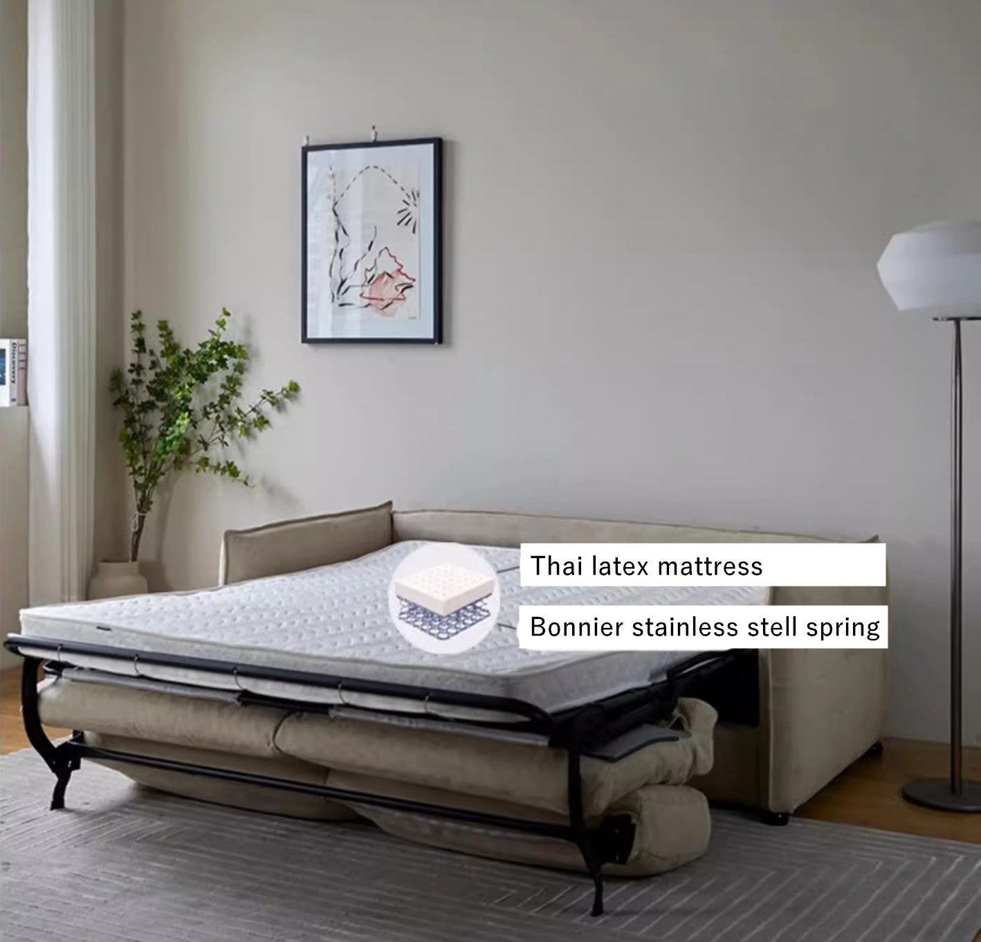 Sleeper Sofa Bed with Mattress