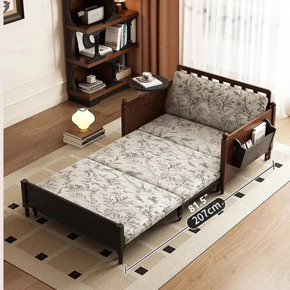 3-in-1 Convertible Sofa Bed with Side Table for Small Spaces -- SOFA BED -