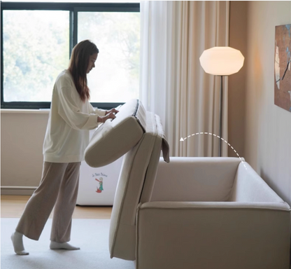 Nordic Minimalism Chenille Fabric Floor Sofa Bed