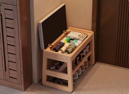 Shoe Bench with Storage for Entryway | Bench with Shoe Storage Underneath