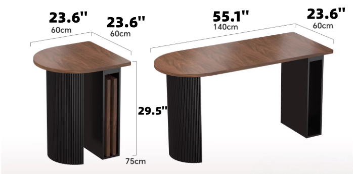 Oval Extendable Dining Table for Small Apartment | 2 to 6 Extendable Dining Table Set