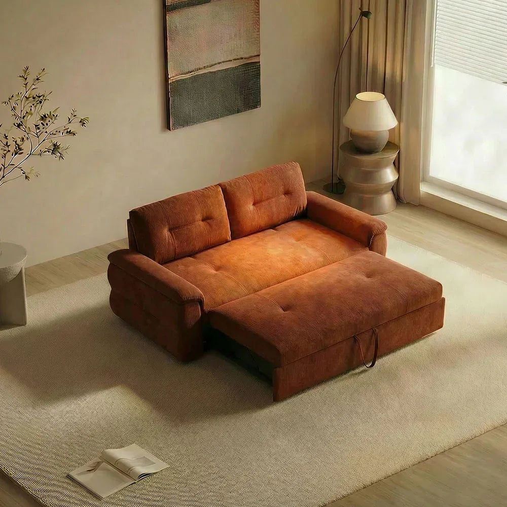 Chinese Style BE MY HOME Pull-Out Sofa Bed for Small Spaces with Pet-Friendly Fabric -- SOFA BED -