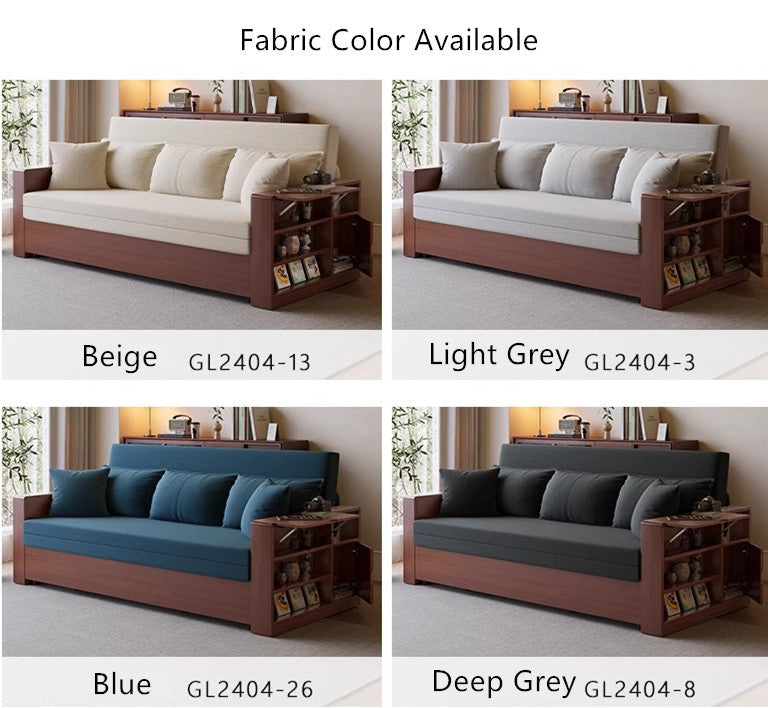 Multifunction Sofa Bed with Remote Controlled Lifting Coffee Table