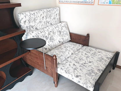 3-in-1 Convertible Sofa Bed with Side Table for Small Spaces -- SOFA BED -