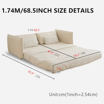 Nordic Minimalism Floor Sleeper Sofa Bed