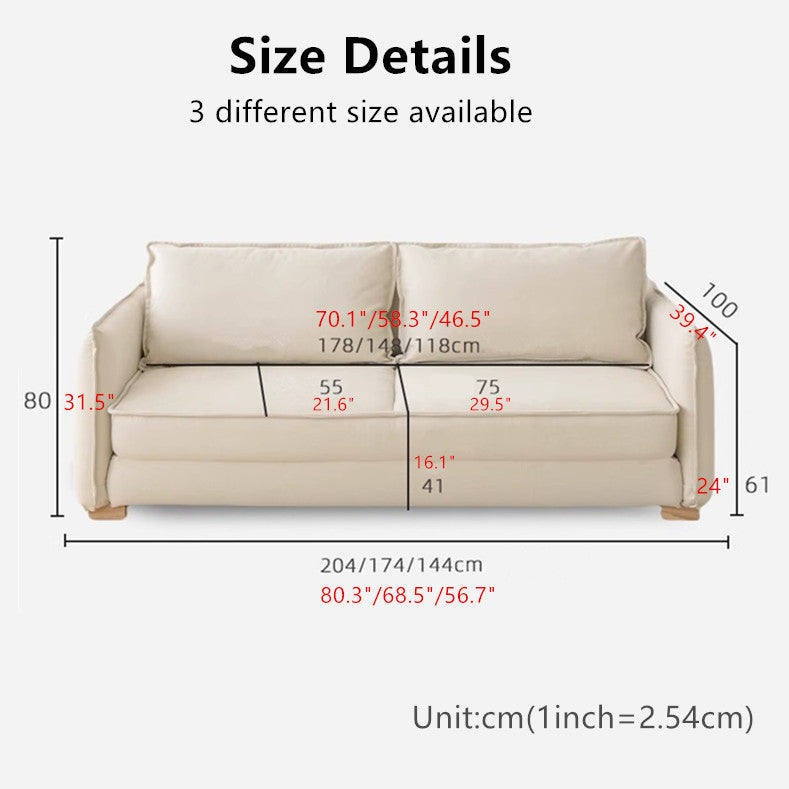 Nordic Minimalism Floor Sleeper Sofa Bed