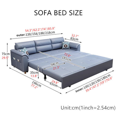Convertible Sofa Bed with Underneath Storage