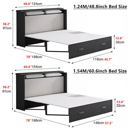 Murphy Cabinet Bed with Deepest Storage Shelf