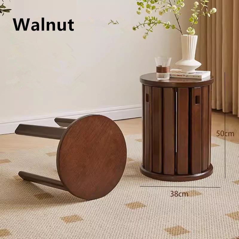 4-in-1 Solid Wood Stools